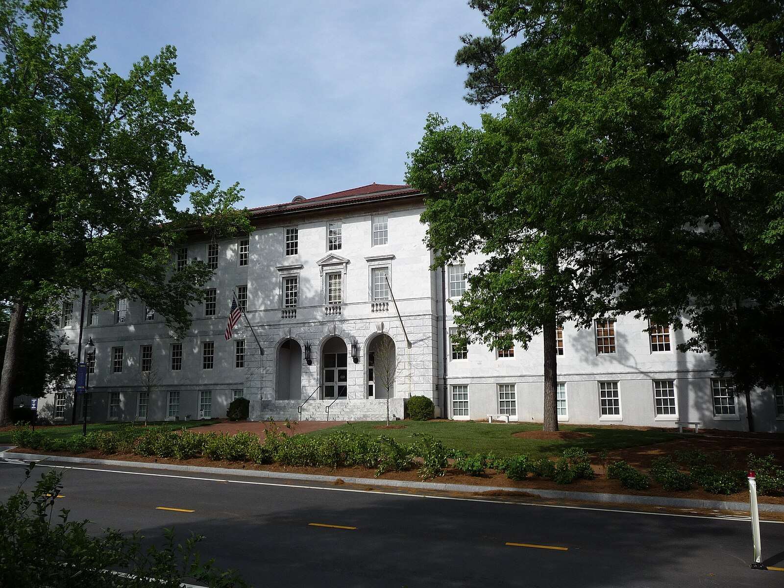 Emory University's Dowman Administrative Building is featured.