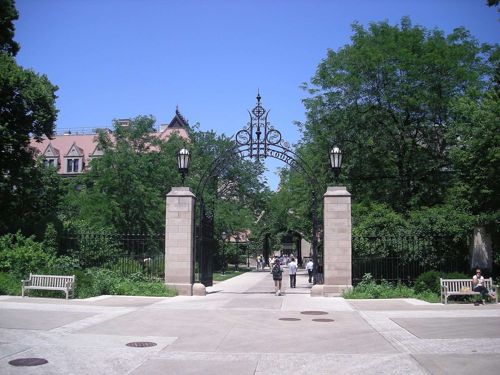 The gates leading to the Quadrangle are featured at the University of Chicago.