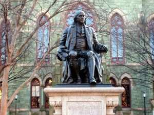 Benjamin Franklin statue.