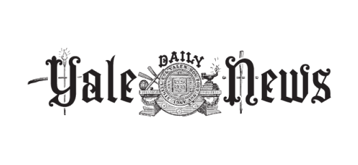 This is the black and gray logo of the Yale Daily News.
